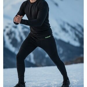 Carhartt Simms Trouser Men's XXL Black Base Layer Bottoms Straight‎ Leg Trouser
